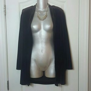 Jacobi Brown Stretch Velvet Dress coat